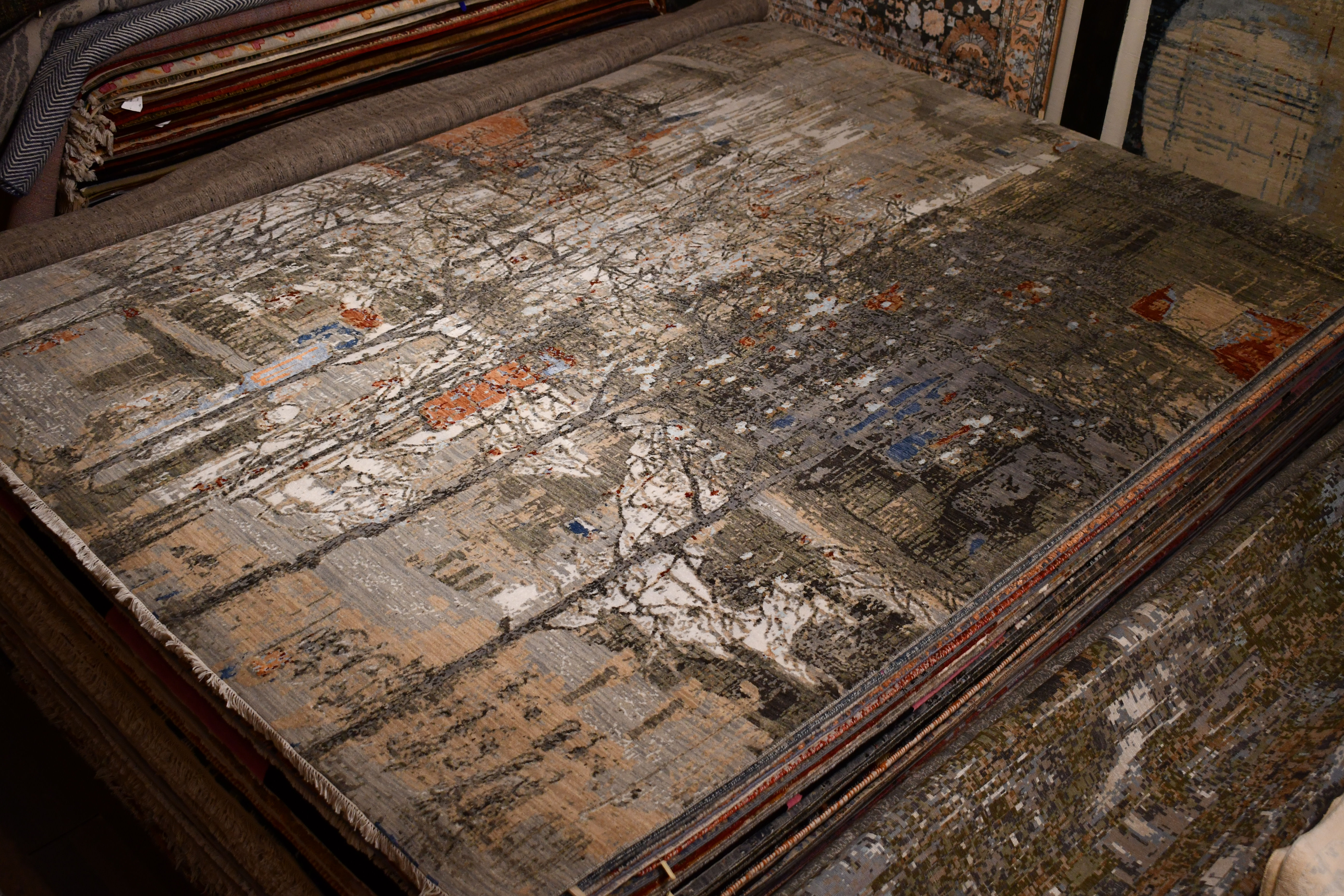 9'2" x 12'2" Handmade in India Wool Silk Blend - 7988-11