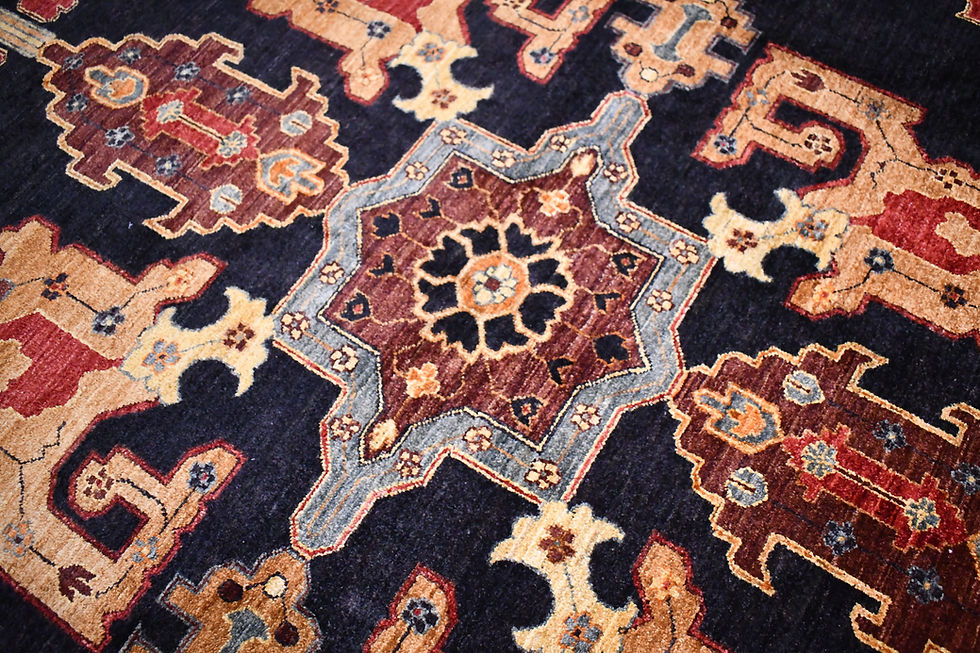 Thumbnail: 11'5" x 14'3" Handmade in Pakistan - 1721-44 | 11'6" x 14' - M1721-44