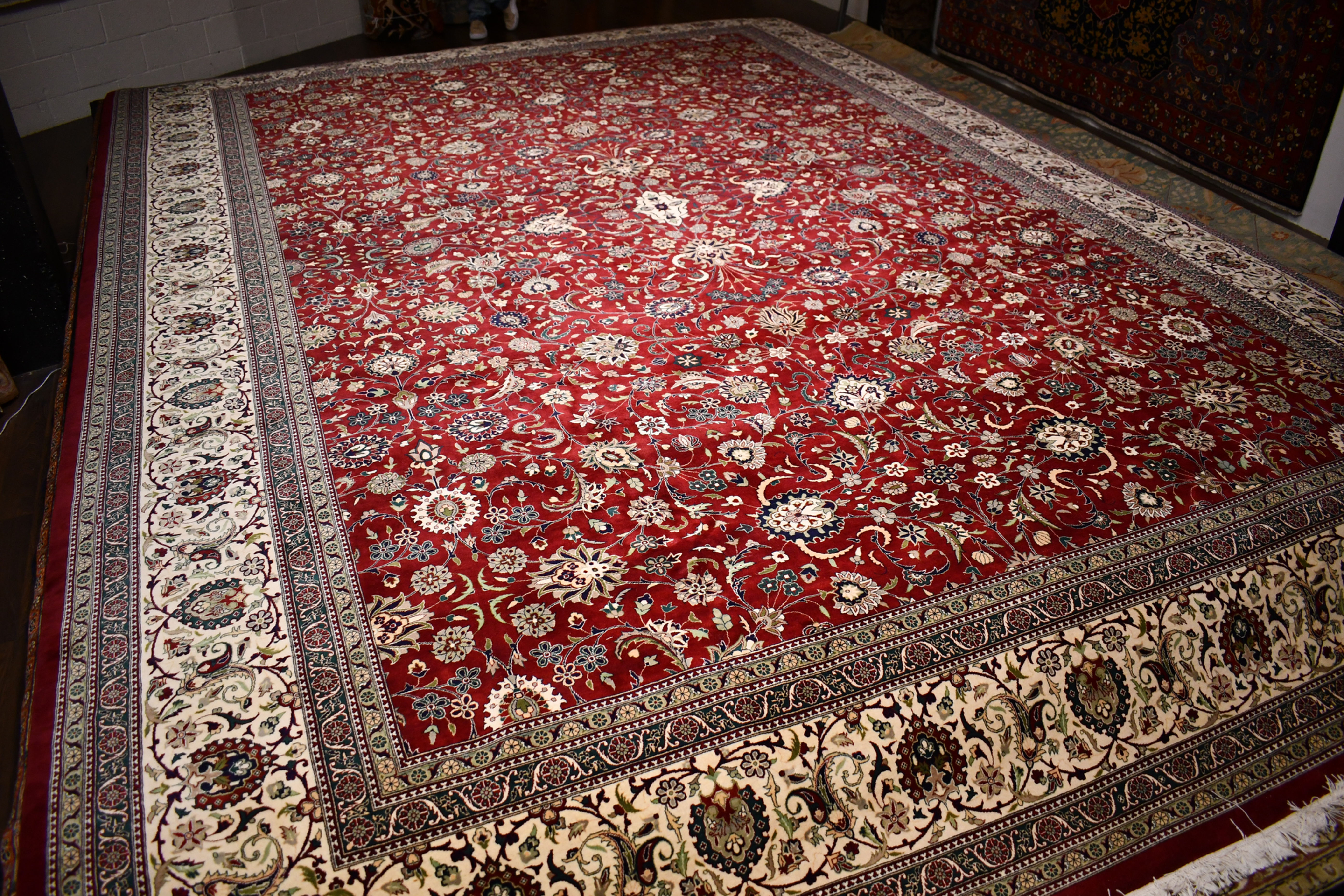 12' 3" x 17' Handmade Kashan - M1516-26