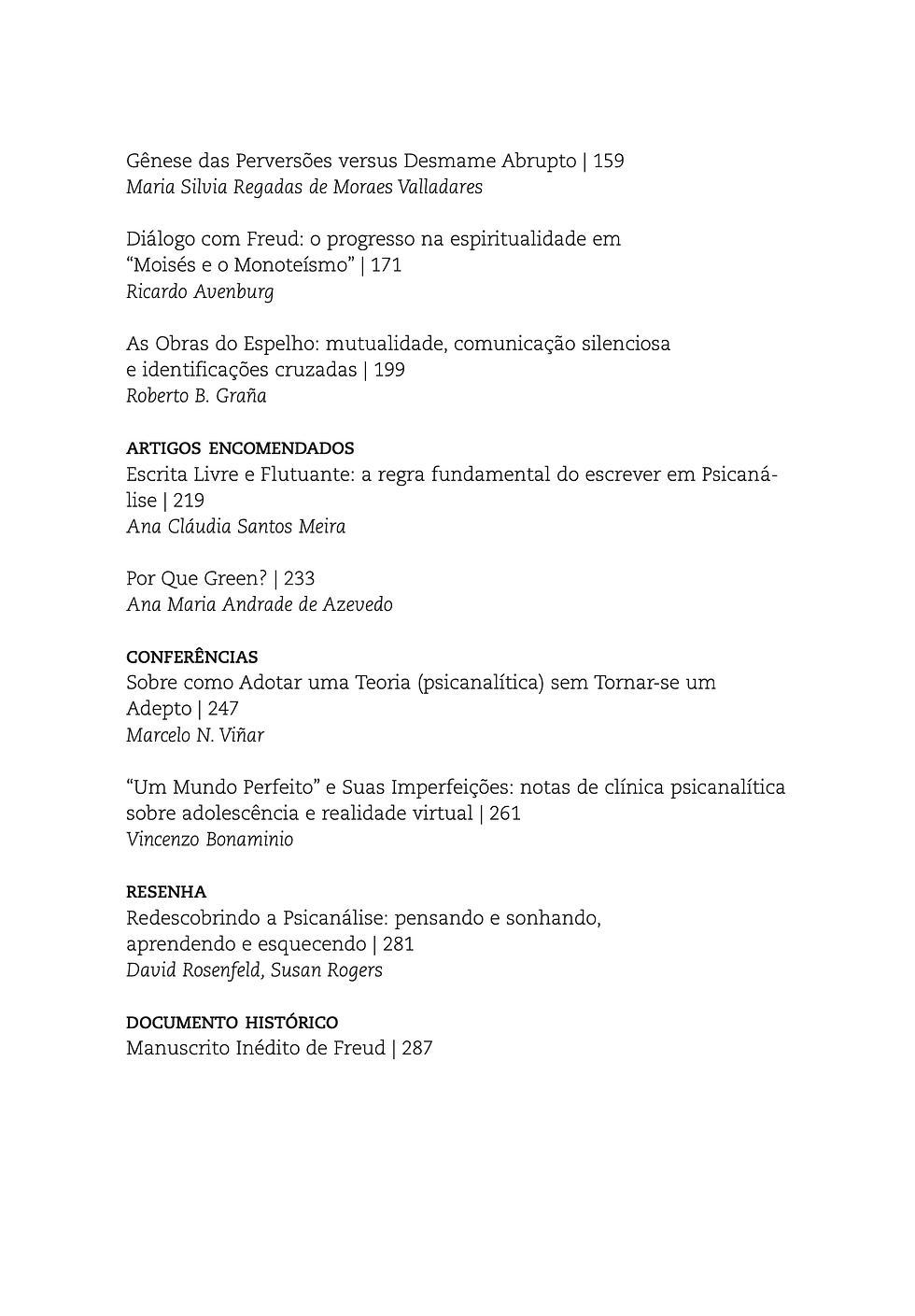 Miniatura: Revista Psicanálise v. 11, n. 2, 2009