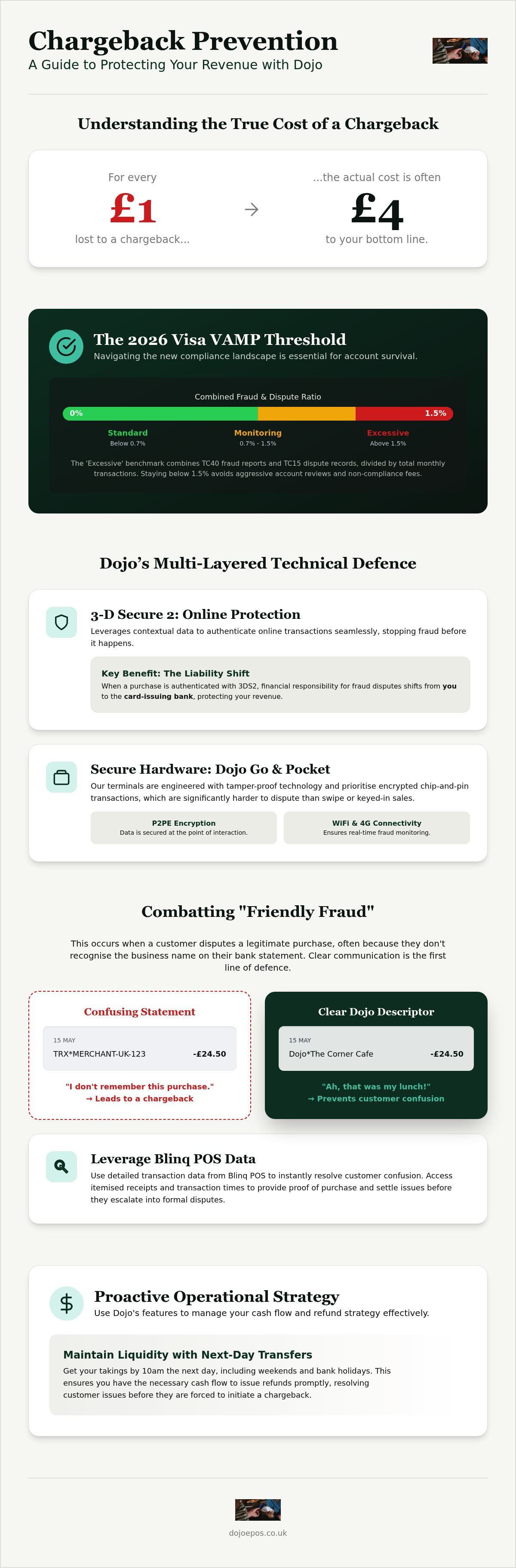 How dojo helps prevent chargebacks