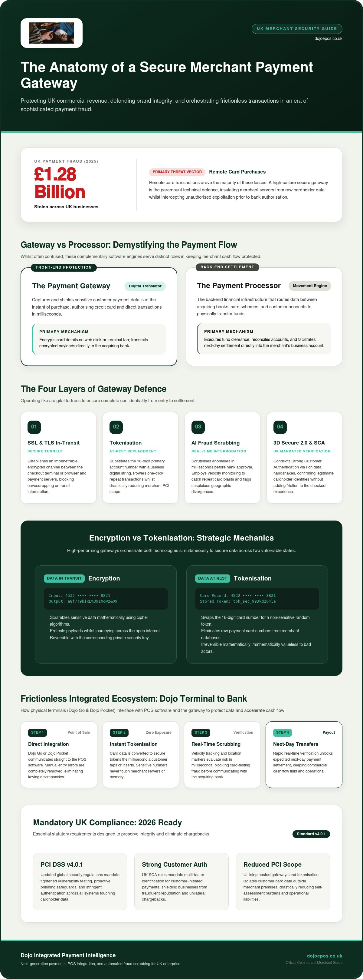 Secure merchant payment gateway