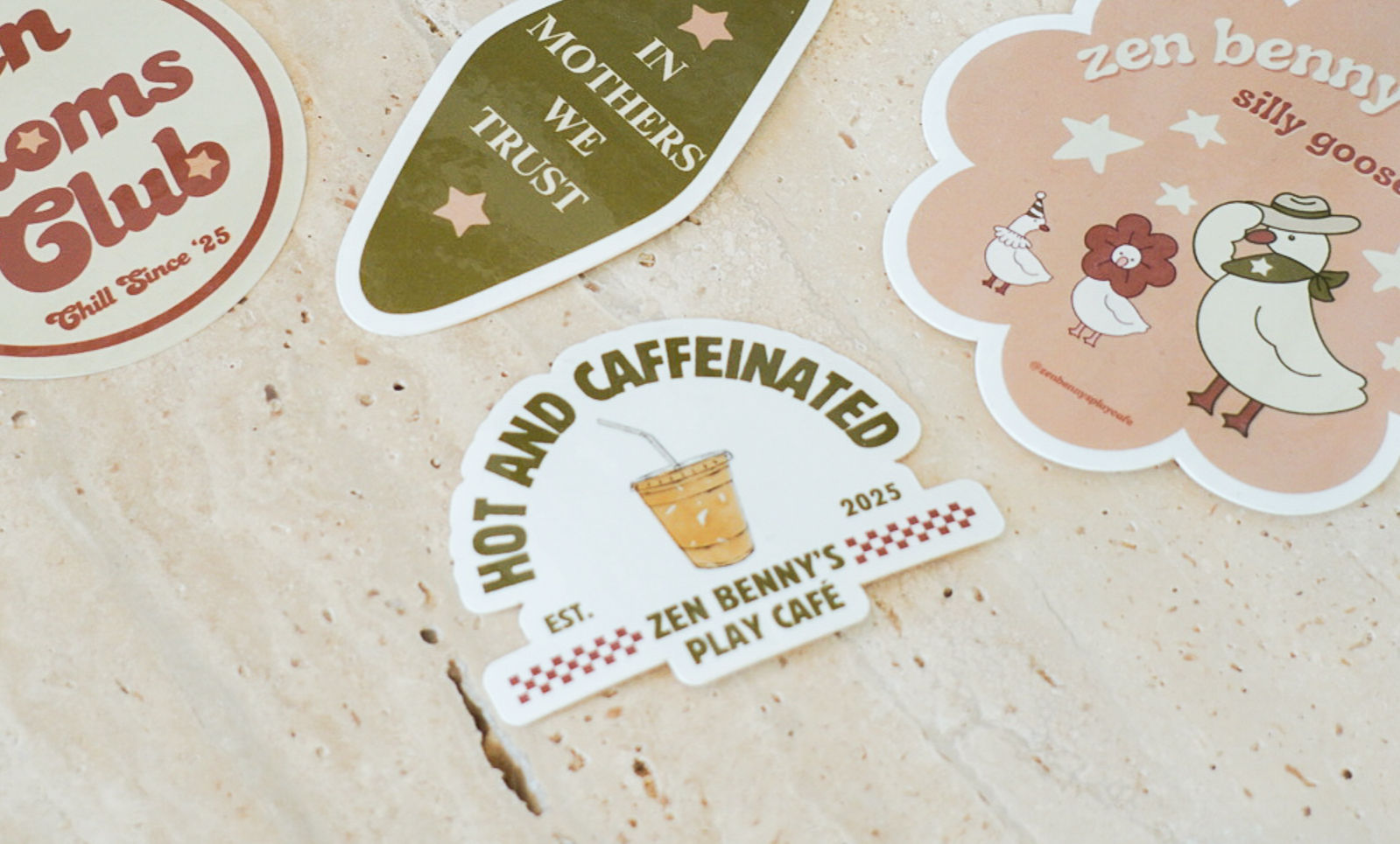 Hot an Caffeinated  Coffee Sticker