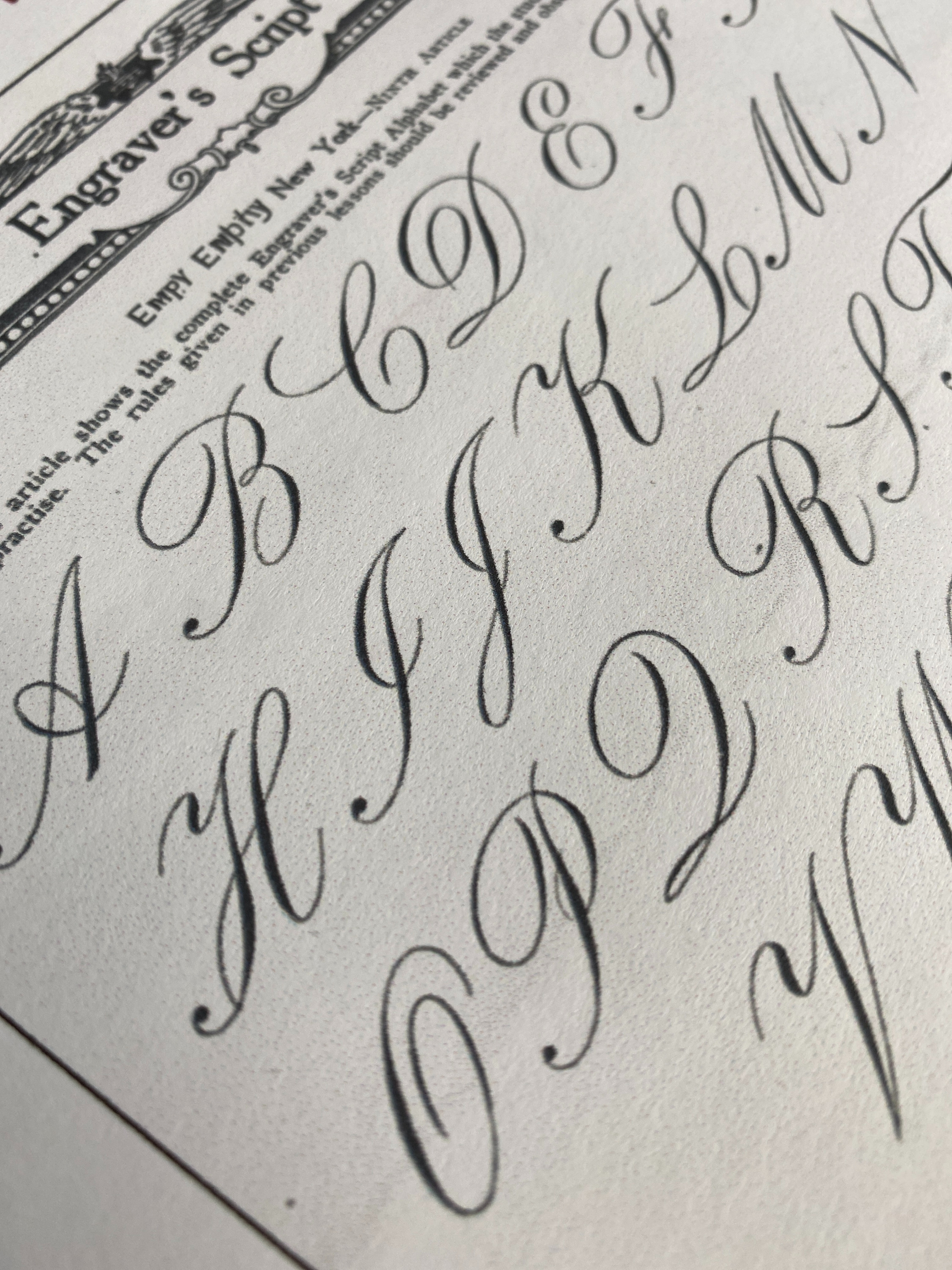 Engrosser Script Font Engrosser's Script 銅 版 雕 刻 體 | Tatacalligraphy