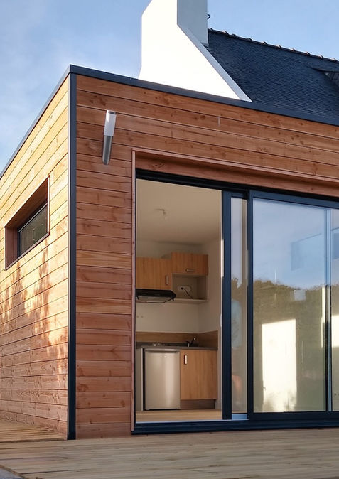 Atelier Tiny, Extension maison bois, Constructeur en Bretagne