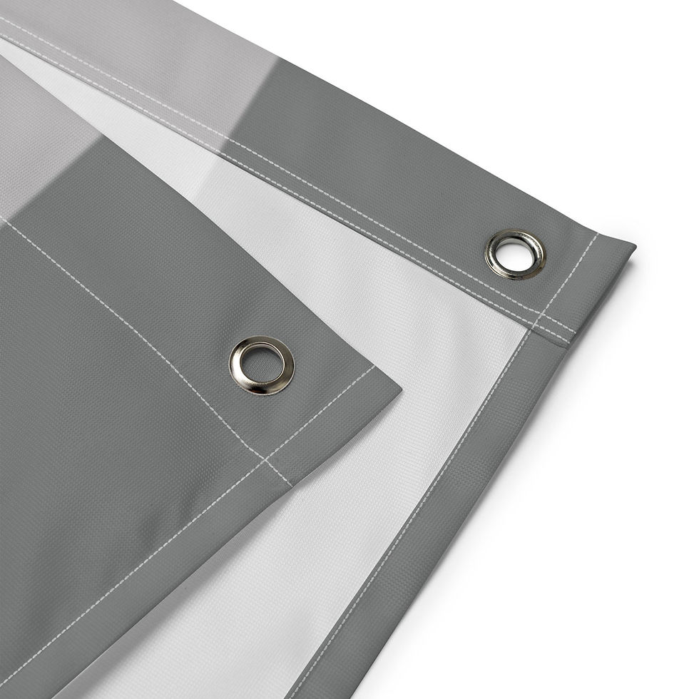 Thumbnail: Demiboy Flagge in Grau, Hellblau und Weiß