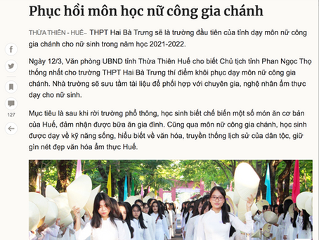 NỮ CÔNG GIA CHÁNH LÀ CHUYỆN ĐÀN BÀ?