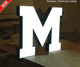 Trim less - Led Channel Letter