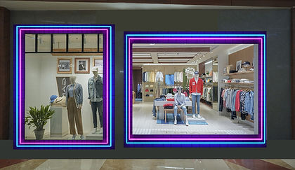 Led Neon Window Border straight Line light