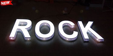 Front and side lit Channel Letter