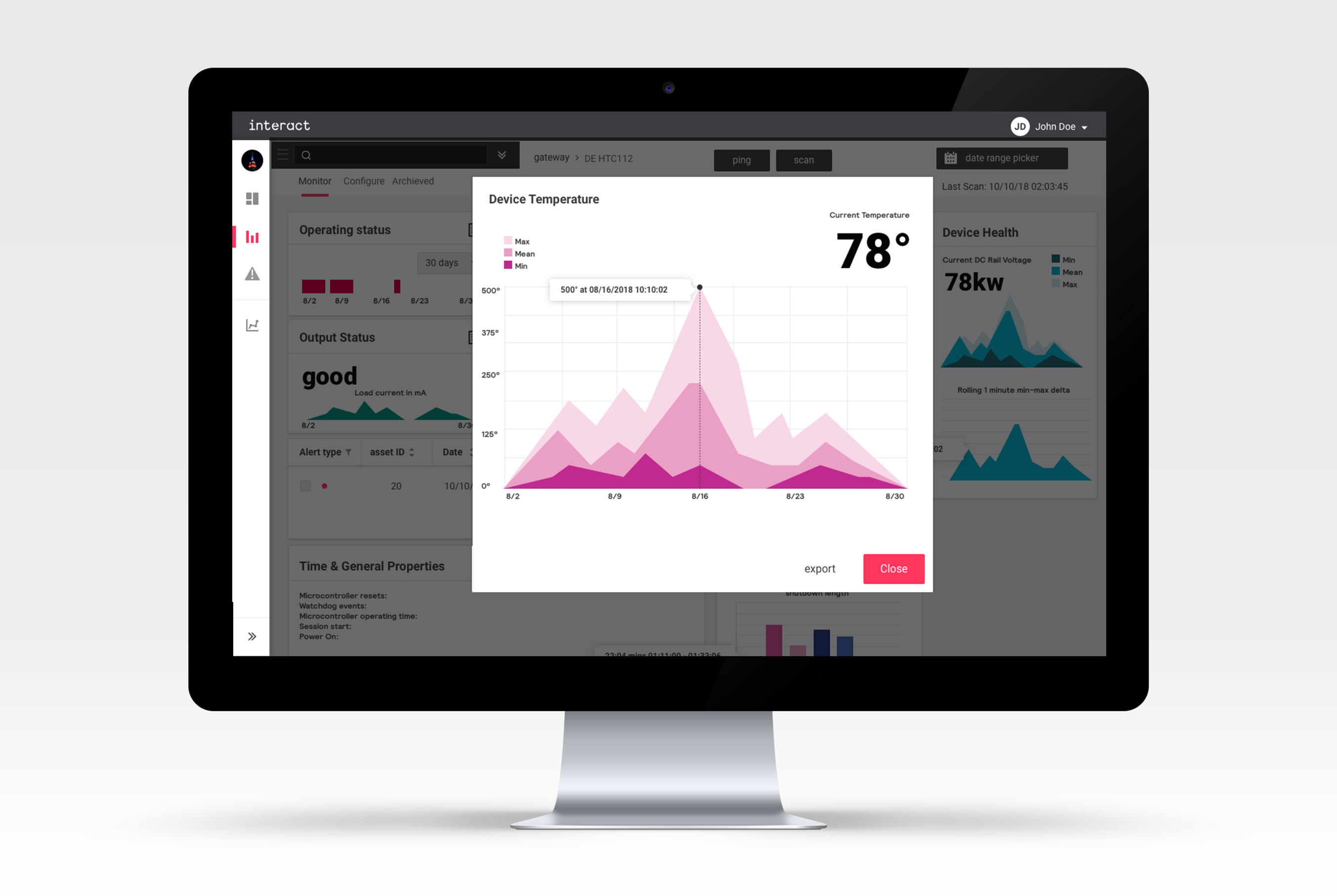 chart modal