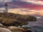 Peggy's Cove Lighthouse at Sunrise