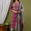 Thumbnail: Kurti Pant and Dupatta Set with Hand work on Kurti Yoke with Gotta and Zari work