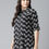 Thumbnail: Black and white geometric printed opaque Casual shirt