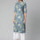 Thumbnail: Teal Green Three-quarter, roll-up sleeves Straight shape with regular style