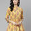 Thumbnail: Mustard yellow, pink and green regular A-line top