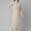 Thumbnail: Off white printed kurta with trousers