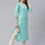 Thumbnail: Green & White Leheriya Printed Gotta Patti Kurta