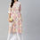 Thumbnail: White & Pink Floral printed Kurta