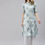 Thumbnail: Off white and blue floral printed kurta