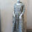 Thumbnail: Cream color blue printed Kurta with Trousers with dupatta