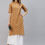 Thumbnail: Women Mustard Yellow & Pink Ethnic Motifs Printed  Kurta
