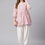 Thumbnail: Pink and white regular peplum top