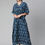 Thumbnail: Blue Floral printed Kaftan