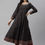 Thumbnail: Women Black & Blue Floral Printed Gotta Patti Anarkali Kurta