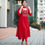 Thumbnail: Embrace Red Georgette Kurti