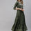 Thumbnail: Green ethnic motifs printed round neck anarkali