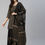 Thumbnail: Women Black Ethnic Motifs Printed Mirror Work  Kurti with Sharara & With Dupatta