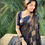 Thumbnail: DESIGNER STYLE SAREE FOR PARTY WEAR BLACK SEQUENCE SAREE