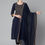 Thumbnail: Floral printed round neck, three-quarter regular sleeves