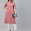 Thumbnail: Pink and green ethnic motifs printed kurta