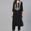 Thumbnail: Black, off-white and red ethnic motifs print kurta with trouser