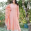 Thumbnail: Beautiful Rayon Fabric Tubelight Hand Work With Border Lace Long Flaired Printed