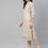 Thumbnail: Cream-coloured printed Kurta with Palazzos with dupatta