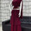 Thumbnail: Premium Goergette lehenga style flair ready to wear saree