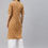 Thumbnail: Women Mustard Yellow & Pink Ethnic Motifs Printed  Kurta