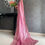 Thumbnail: Pure cream  organza  saree fully colorful embroidered with handwork