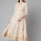 Thumbnail: Cream-coloured printed Kurta with Trousers with dupatta
