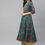 Thumbnail: Green and pink floral printed Anarkali shape with layered style