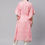 Thumbnail: Women Pink & White Leheriya Print Kaftan Kurta