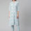 Thumbnail: Ethnic motifs printed Straight shape Mandarin collar, three-quarter sleeves