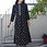 Thumbnail: Black colour rayon straight kurta with paired Printed pant