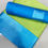 Thumbnail: Sky blue with green banarasi saree