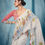 Thumbnail: Soft Linen Saree In White Color