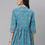 Thumbnail: Teal blue and mustard yellow regular A-line top