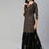 Thumbnail: Women Black Ethnic Motifs Printed Mirror Work  Kurti with Sharara & With Dupatta